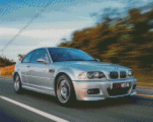 BMW E46 On Road Diamond Painting