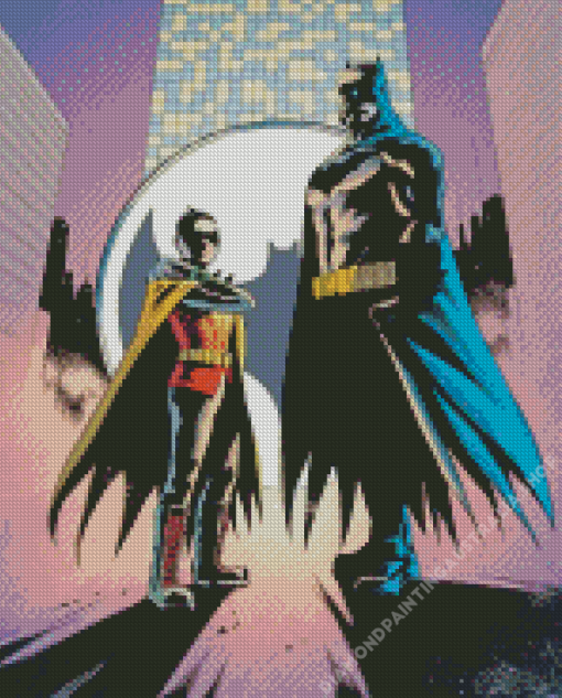 Batman And Robin Heroes Diamond Painting