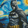 Batman Starry Night Diamond Painting