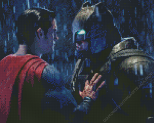 Batman vs Superman Cartoon Diamond Painting