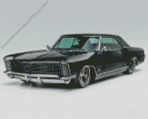 Black 63 Riviera Car Diamond Painting