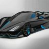 Black And Blue Ssc Tuatara Car Diamond Painting