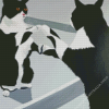 Cat Looking In The Mirror Diamond Painting