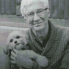 Black And White Paul O Grady Diamond Painting