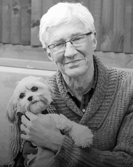 Black And White Paul O Grady Diamond Painting