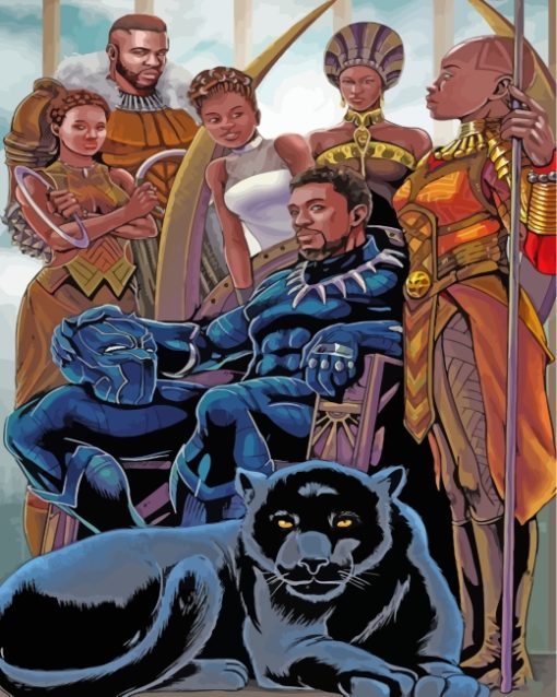 Black Panther Diamond Painting