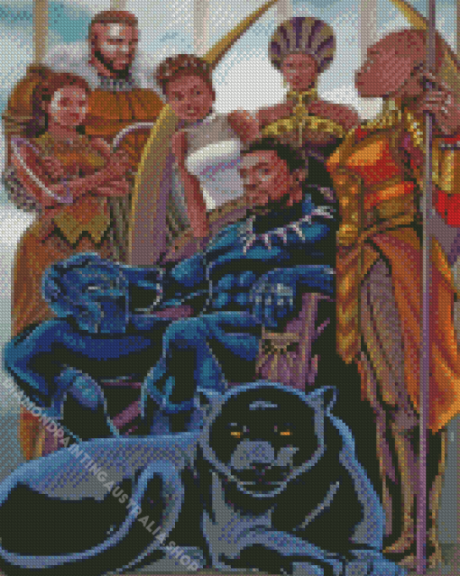 Black Panther Diamond Painting