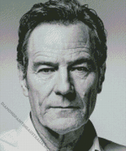 Black and White Bryan Cranston Diamond Painting