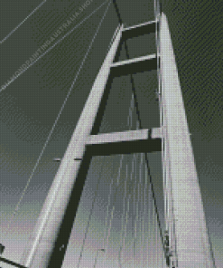 Black and White Humber Bridge UK Diamond Painting