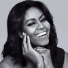 Black and White Michelle Obama Diamond Painting