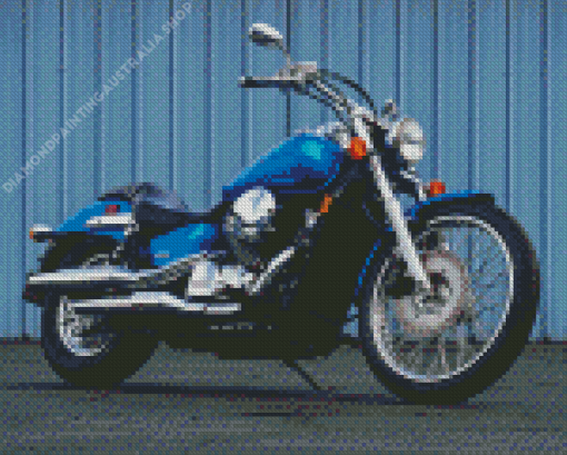 Blue Honda Shadow Diamond Painting