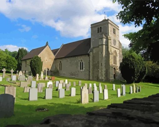 Bradenham Church Diamond Painting