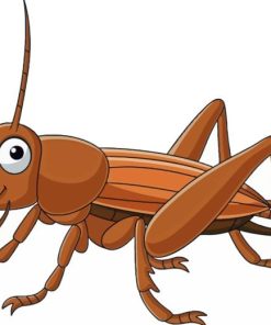 Brown Cricket Art Diamond Painting