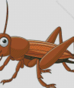 Brown Cricket Art Diamond Painting