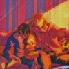 Buddy Daddies Characters Sleeping Diamond Painting