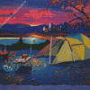 Camping In the Fall Diamond Painting