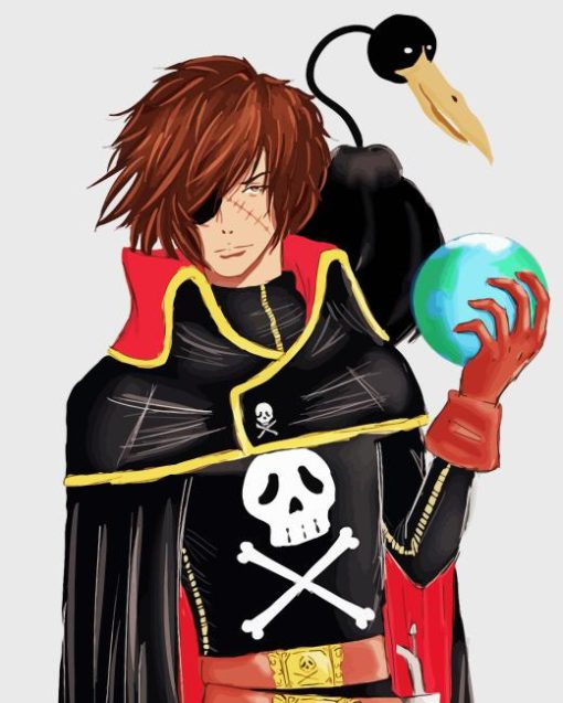 Captain Harlock Character Art Diamond Painting