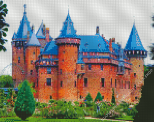 Castle De Haar Netherlands Diamond Painting