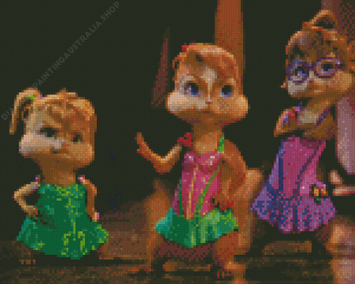 Chipettes Diamond Painting