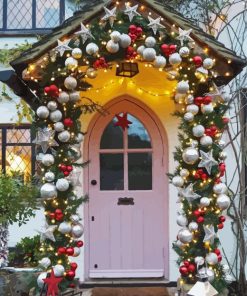 Christmas Door Diamond Painting