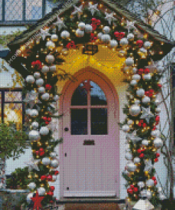 Christmas Door Diamond Painting