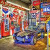 Classic Car Garage Diamond Painting