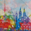 Colorful Bremen Poster Diamond Painting