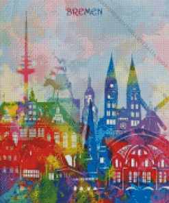 Colorful Bremen Poster Diamond Painting