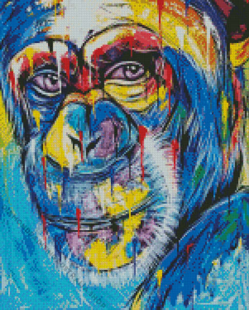 Colorful Monkey Diamond Painting