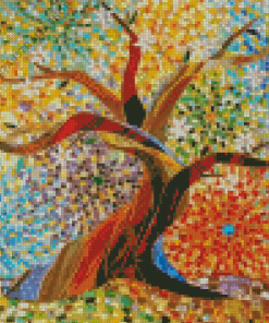 Colorful Mosaic Tree Diamond Painting