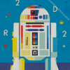 Colorful R2d2 Robot Diamond Painting