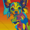 Colorful Chihuahua Dog Diamond Painting