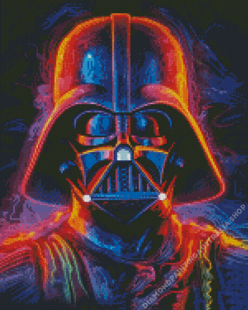 Colorful Darth Vader Diamond Painting