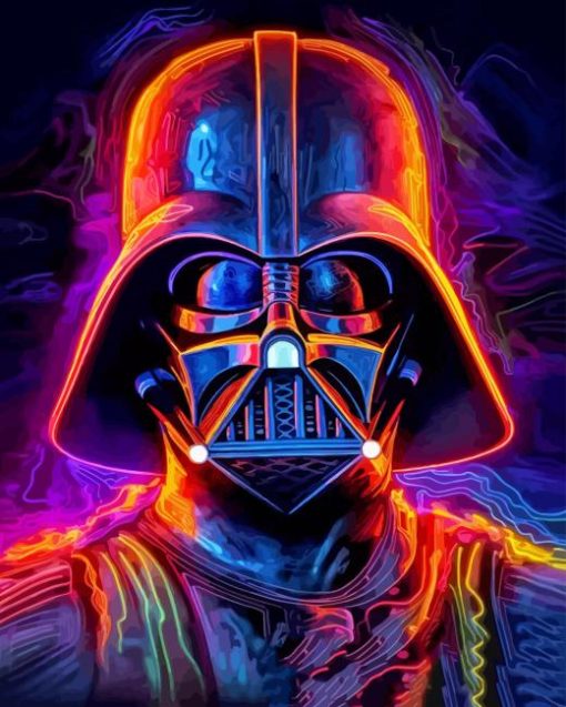 Colorful Darth Vader Diamond Painting