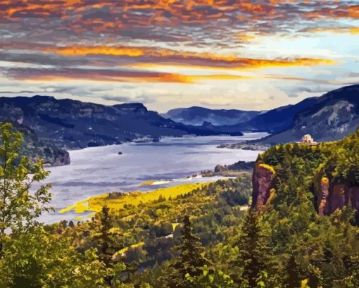 Columbia Gorge Diamond Painting