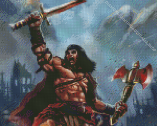 Conan the Barbarian Warrior Diamond Painting