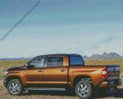 Copper Colored Truck Diamond Painting