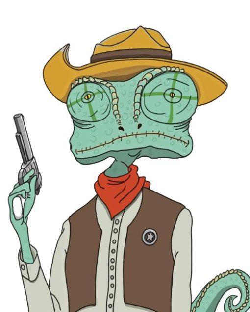 Cowboy Rango With Gun Diamond Painting