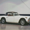 Cream Tr4a Car Diamond Painting