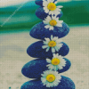 Daisies Zen Stones Diamond Painting