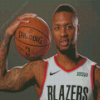 Damian Lillard Blazers Player Diamond Painting