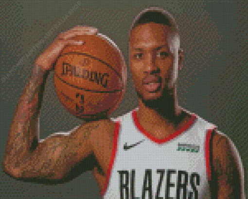 Damian Lillard Blazers Player Diamond Painting