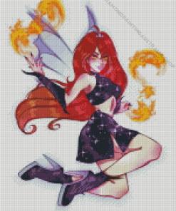 Dark Bloom Art Diamond Painting