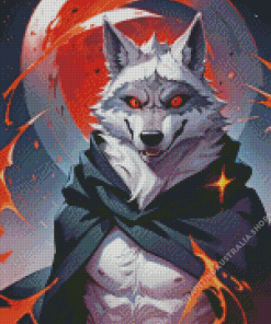 Death Wolf Diamond Painting