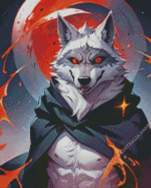 Death Wolf Diamond Painting