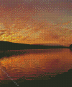 Deep Creek Lake Sunset Diamond Painting