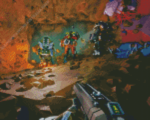 Deep Rock Galactic Game Diamond Painting