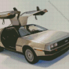 Delorean Car Diamond Painting