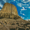 Devils Tower National Monument Diamond Painting