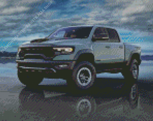 Dodge Truck Reflection Diamond Painting